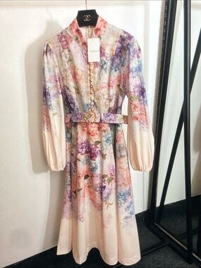 pink and blue floral zimmermann dress Zimmermann Girls Blue Floral Dress